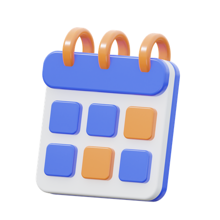 Zeitplan  3D Icon