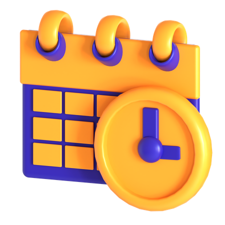 Zeitplan Kalender  3D Icon