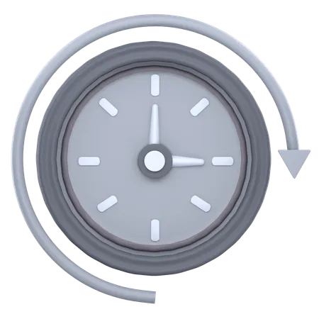 Zeit Uhr  3D Icon