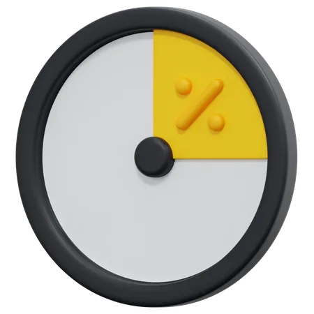 Verkauf uhr  3D Icon