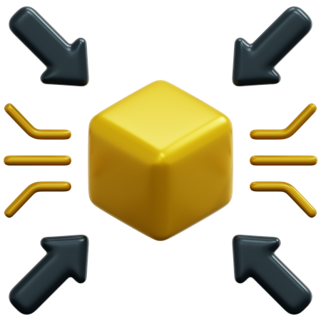 Zentralisierte Blockchain  3D Icon