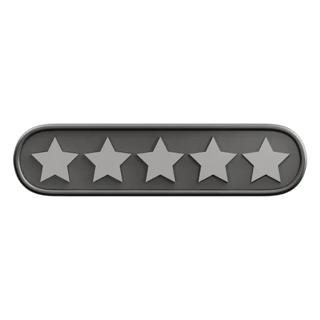 Zero Of Five Star Rating  3D Icon