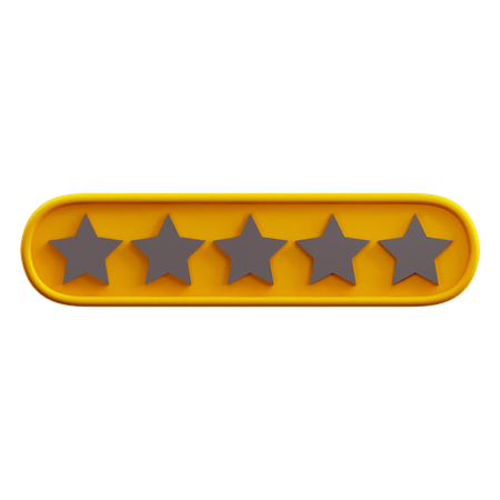 Zero Of Five Star Rating  3D Icon