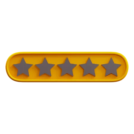 Zero Of Five Star Rating  3D Icon