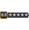 Zero Points Five Star Rating