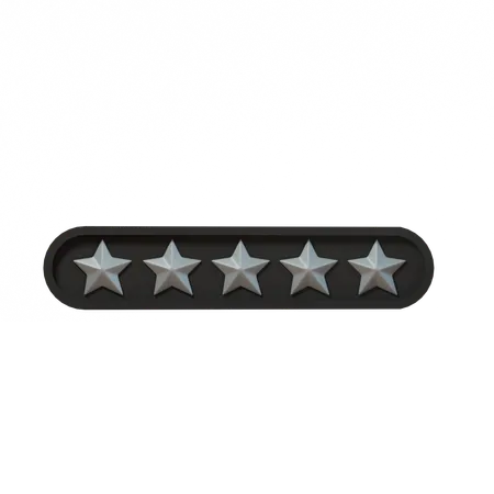 Zero Star Rating  3D Icon