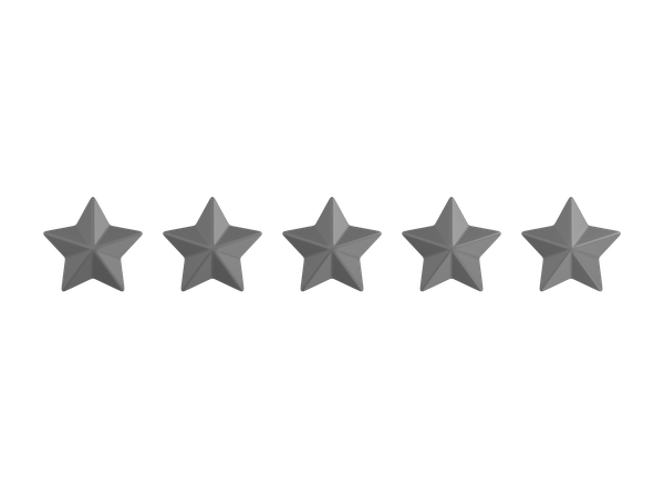 Zero Star Rating  3D Icon