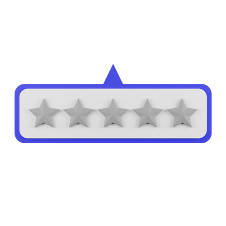 Zero Star Rating  3D Illustration