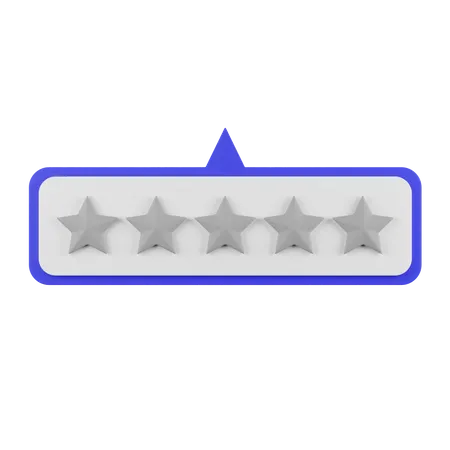 Zero Star Rating  3D Illustration