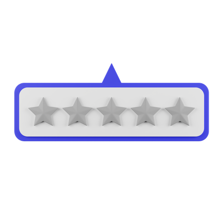 Zero Star Rating 3D Illustration