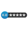 Zero Star Rating Circle Label