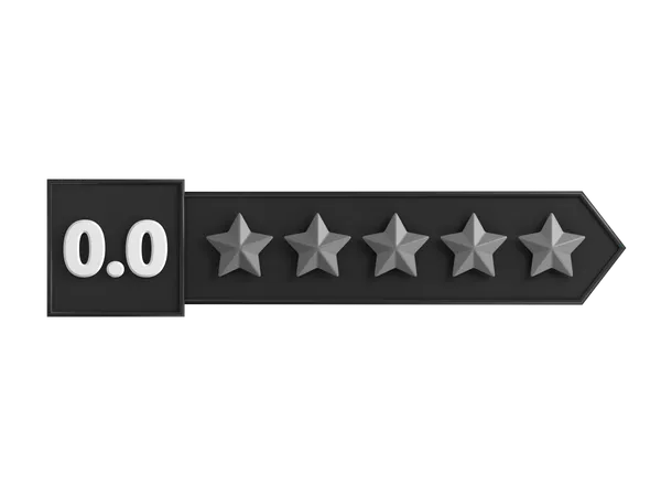 Zero Star Rating Label  3D Icon