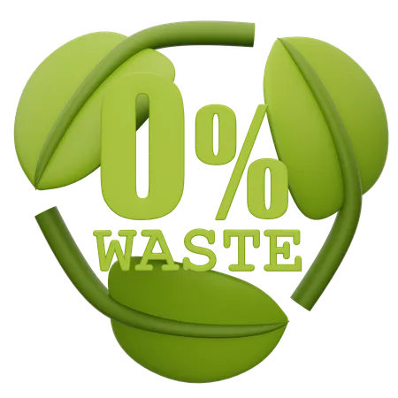 Zero Waste  3D Icon