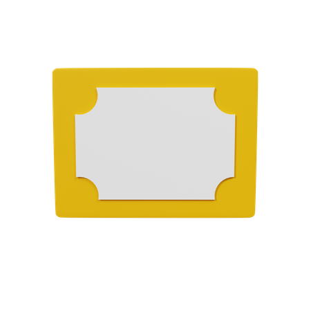 Zertifikat  3D Icon