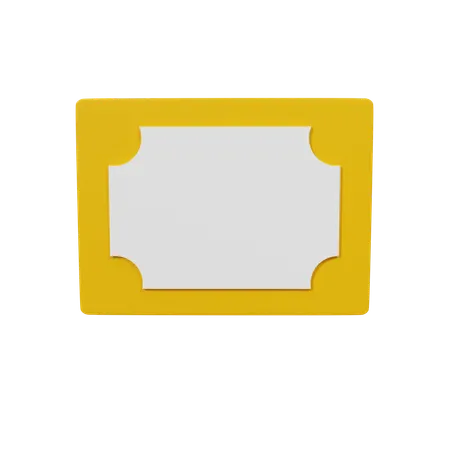 Zertifikat  3D Icon