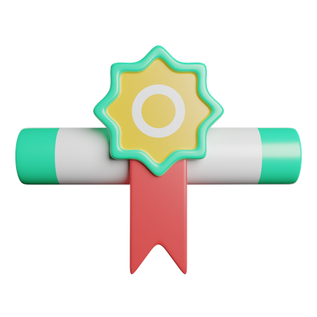 Zertifikat  3D Icon