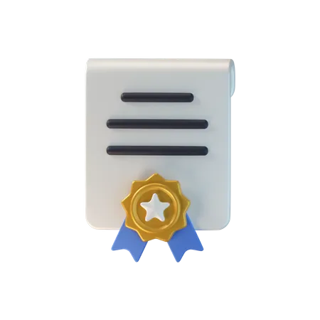 Zertifiziert  3D Icon