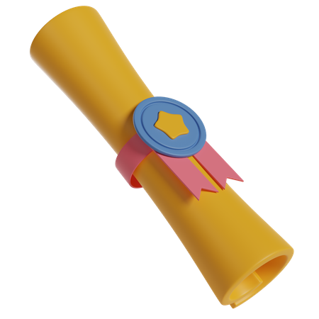 Zertifikatsrolle  3D Icon