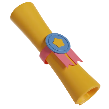 Zertifikatsrolle  3D Icon