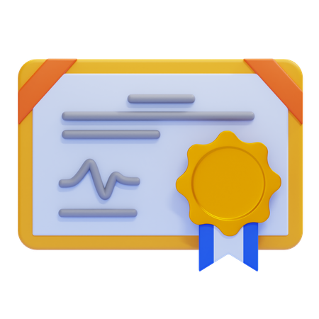 Zertifizierung  3D Icon