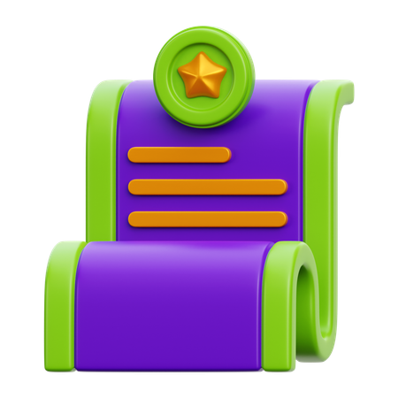 Zeugnis  3D Icon