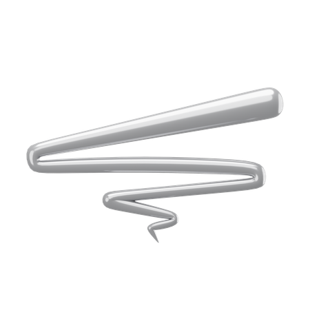 Zickzack-Kritzel  3D Icon