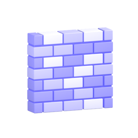 Ziegelwand  3D Icon