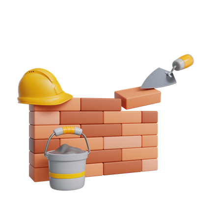 Ziegelwandputz  3D Icon