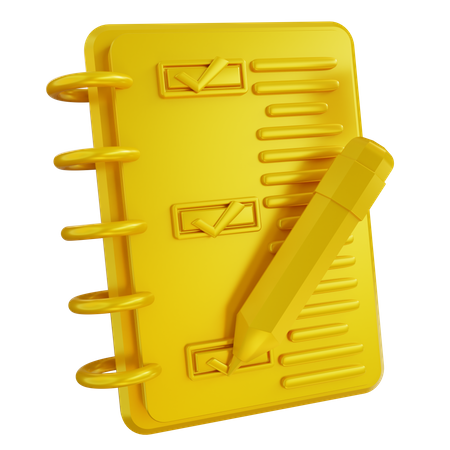 Ziel-Checkliste  3D Icon
