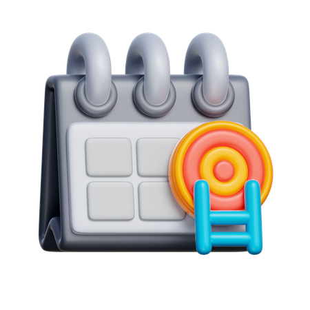 Ziel Frist  3D Icon