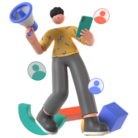 Zielgruppenmarketing  3D Icon