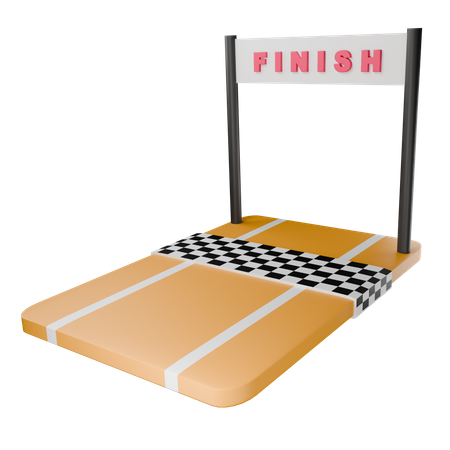 Ziellinie  3D Icon