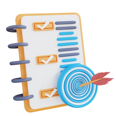 Zielzeitplan  3D Icon