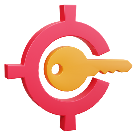 Zielschlüssel  3D Icon
