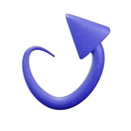 Zig Zag Arrow  3D Icon