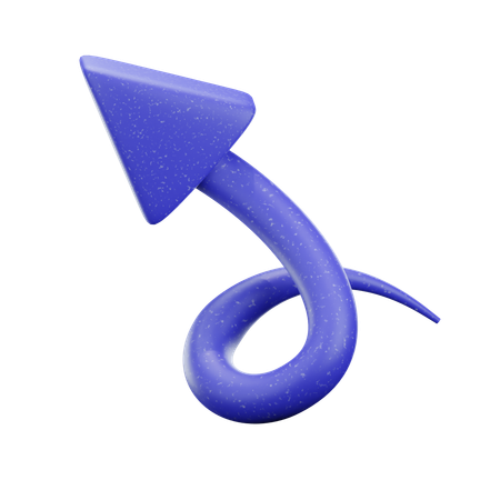 Zig Zag Arrow  3D Icon