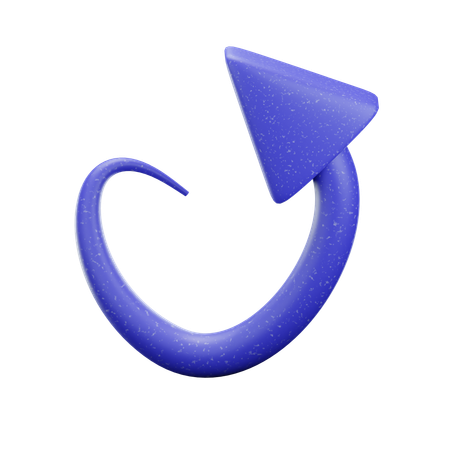 Zig Zag Arrow  3D Icon
