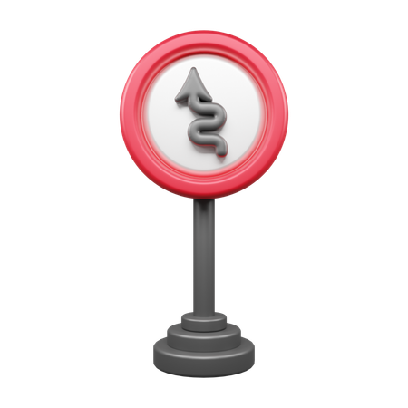 Zigzag droit  3D Icon