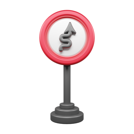 Zigzag droit  3D Icon