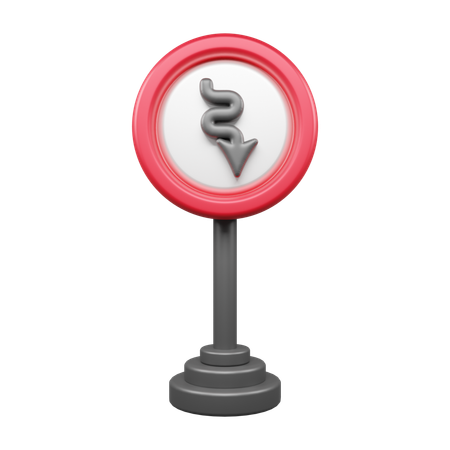 Zig zag retour  3D Icon