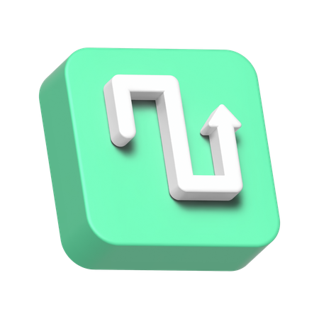 ジグザグルート  3D Icon