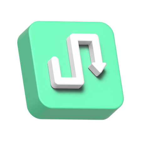 ジグザグルート  3D Icon