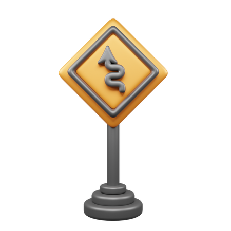 Zig Zag Straight  3D Icon