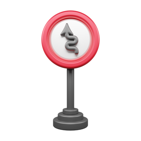 Zig Zag Straight  3D Icon