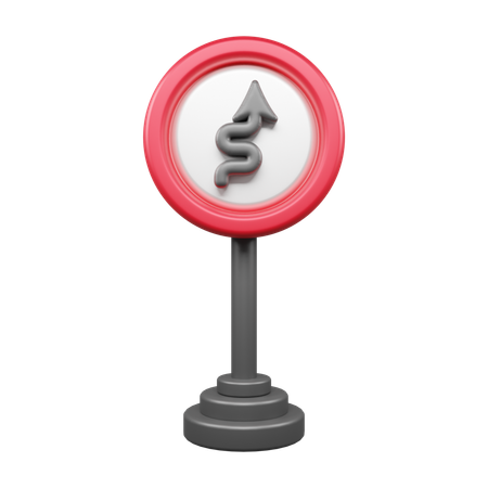 Zig Zag Straight  3D Icon