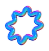 Zig Zag Torus Abstract Shape