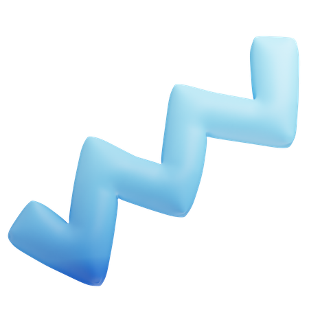 ジグザグ  3D Icon
