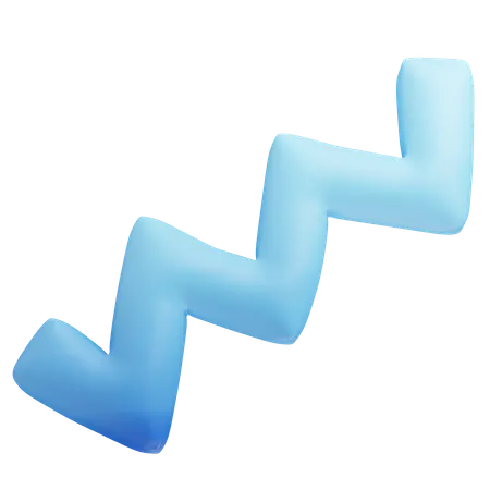 Zigzag  3D Icon