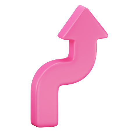 Zigzag Arrow  3D Icon