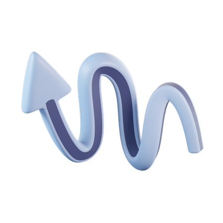 Zigzag Arrow  3D Icon